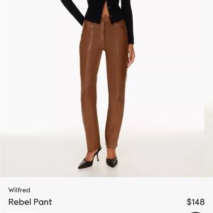 ARITIZIA REBEL PANTS IN COGNAC